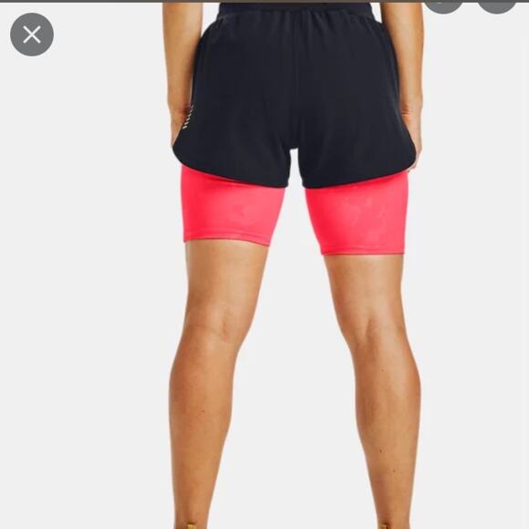 NWT Under Armour Rush Run Upstream 2-in-1 Shorts XS - Picture 4 of 8